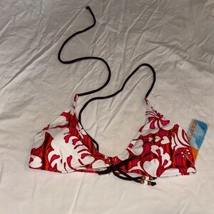 Zumba Fitness Red and White Bikini Top